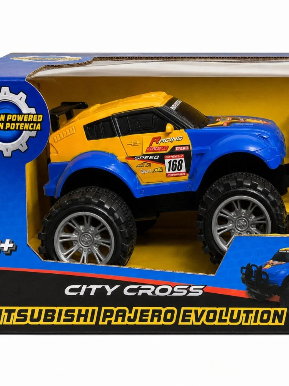 City Cross Mitsubishi Pajero Evolution Friction Powered 2 Car Set New